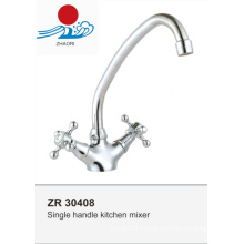 Modern Double Handle Kitchen Faucet